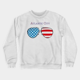 USA GLASSES ATLANTIC CITY Crewneck Sweatshirt